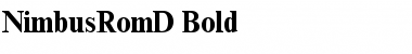 NimbusRomD Bold Font