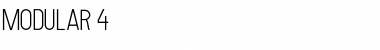MODULAR 4 Font