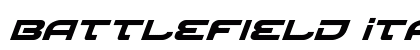 Battlefield Italic Italic preview