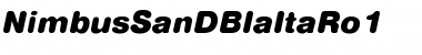 Download NimbusSanDBlaItaRo1 Font