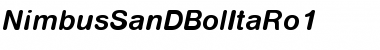 Download NimbusSanDBolItaRo1 Font