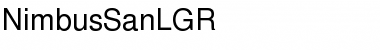 NimbusSanLGR Regular Font