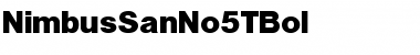 NimbusSanNo5TBol Regular Font