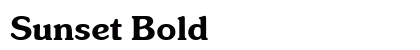 Sunset Bold preview