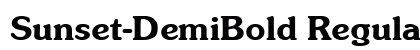 Sunset-DemiBold Regular preview