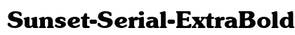 Sunset-Serial-ExtraBold Regular preview