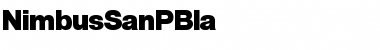 Download NimbusSanPBla Font