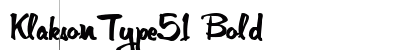 KlaksonType51 Bold preview