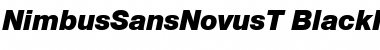 NimbusSansNovusT BlackItalic Font