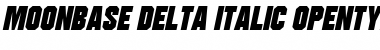Moonbase Delta Italic Font Moonbase Delta Italic Font