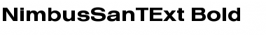 NimbusSanTExt Bold Font NimbusSanTExt Bold Font