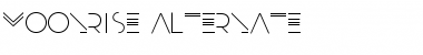 Moonrise Alternate Font