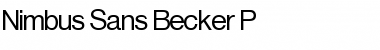 Nimbus Sans Becker P Regular Font