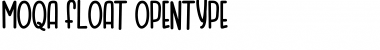 MOQA FLOAT Regular Font MOQA FLOAT Regular Font