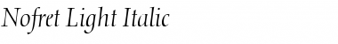 Nofret Italic Font