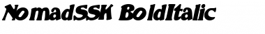 NomadSSK BoldItalic Font