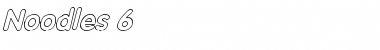 Noodles 6 Italic Font