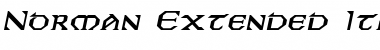 Norman-Extended Italic Font Norman-Extended Italic Font