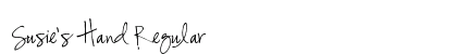 Susie's Hand Regular preview