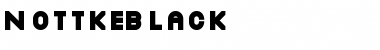 NottkeBlack Regular Font