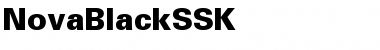 NovaBlackSSK Regular Font