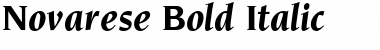 Novarese Bold Italic Font