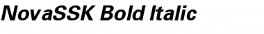 NovaSSK Bold Italic Font