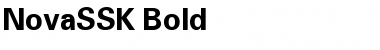 NovaSSK Bold Font