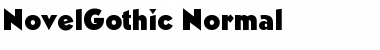 NovelGothic Normal Font