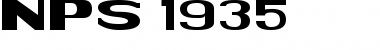 NPS 1935 Regular Font