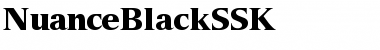 NuanceBlackSSK Regular Font