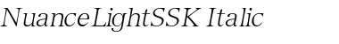 NuanceLightSSK Italic Font