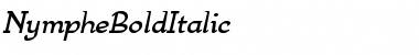 NympheBoldItalic Regular Font