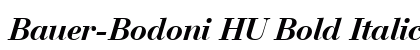 Bauer-Bodoni HU Bold Italic Preview