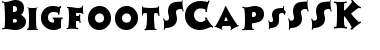 BigfootSCapsSSK Regular Font