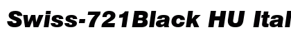 Swiss-721Black HU Italic Preview