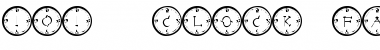 Download 101! Clock Face Font