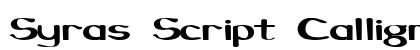 Syras Script Calligraf Quadrata Regular preview
