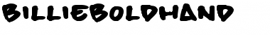 billieBoldHand Regular Font