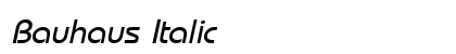 Bauhaus Italic Preview