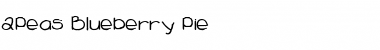 2Peas Blueberry Pie 2Peas Blueberry Pie Font