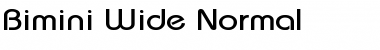 Bimini Wide Normal Font