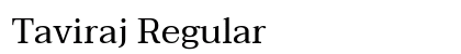 Taviraj Regular Font