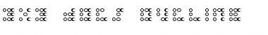 3x3 dots Outline Regular Font