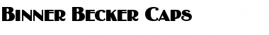 Download Binner Becker Caps Font