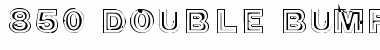 850 double bumper alley Regular Font