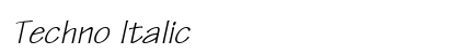 Techno Italic Preview