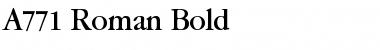 A771-Roman Bold Font