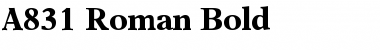 A831-Roman Bold Font