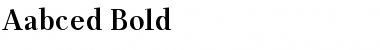 Aabced Bold Font